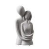 20cm Ceramic Matte Abstract Couple Hug Statue
