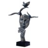 Resin Bird Head Sculpture Statue